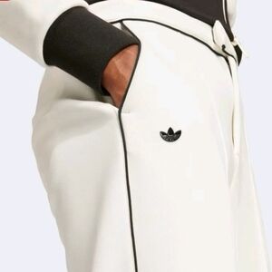adidas Originals White Trousers with Black Trim